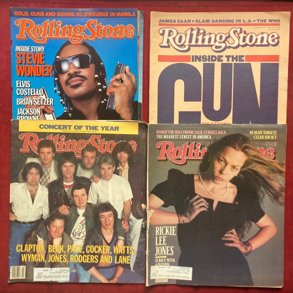 Rolling Stone Magazine Set No. 343, 349, 413, 471 • Stevie Wonder • Don King